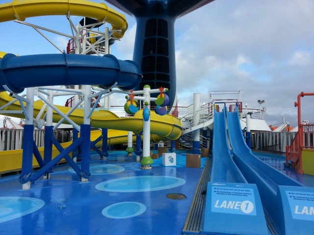 Painting of Water Park-Deck Lido